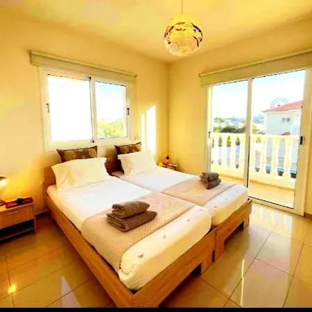 Blue Flamingo Pool&sea View Close Nissi